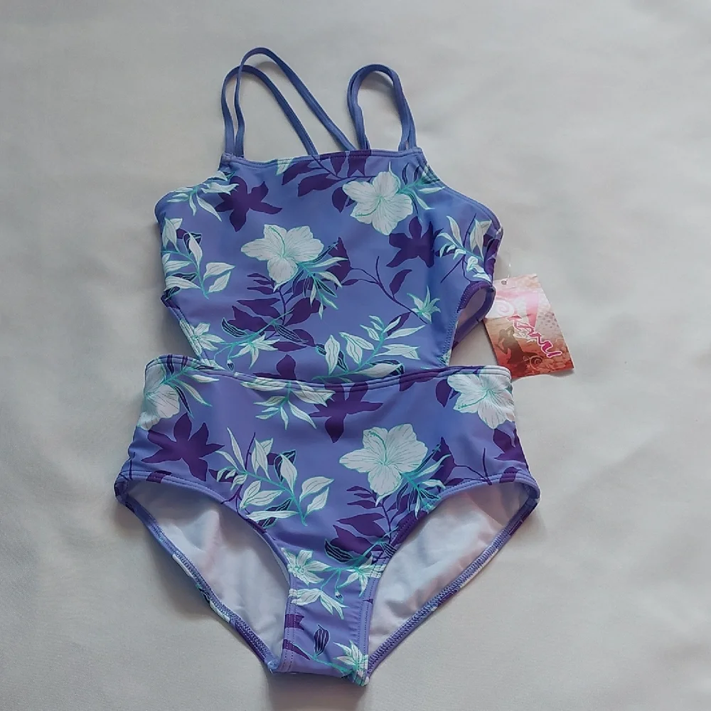 Kanu Surf Julia‎ Girls Bikini Purple Floral Size 12
